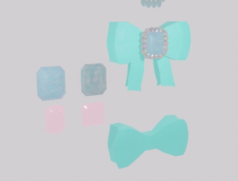 ribbon diamond BLENDER 3D model_3