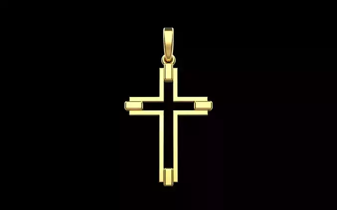 simple cross model 556 3D print model simple cross model 556 3D print model