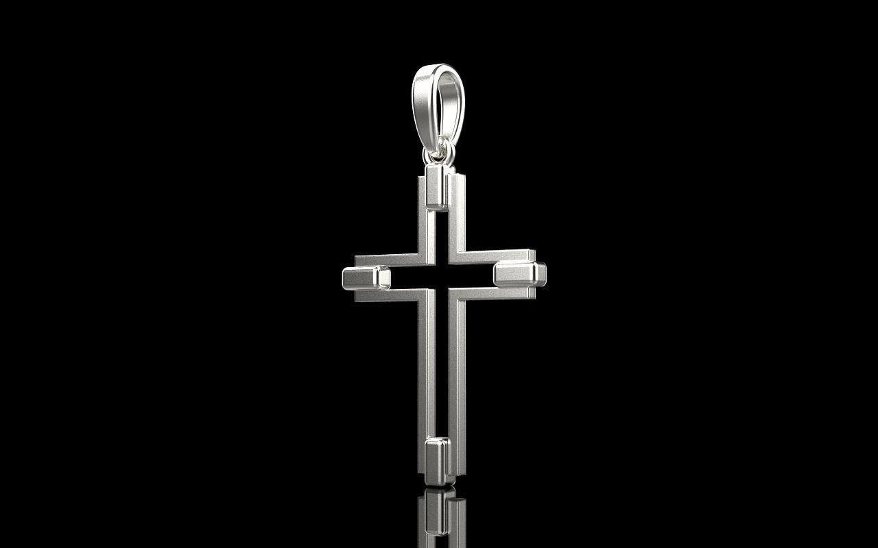 simple cross model 556 3D print model_1