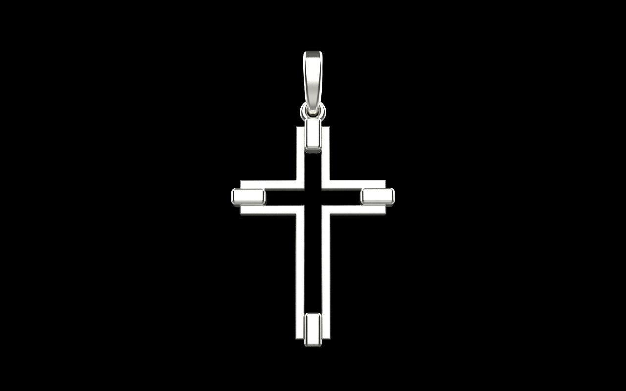 simple cross model 556 3D print model_15