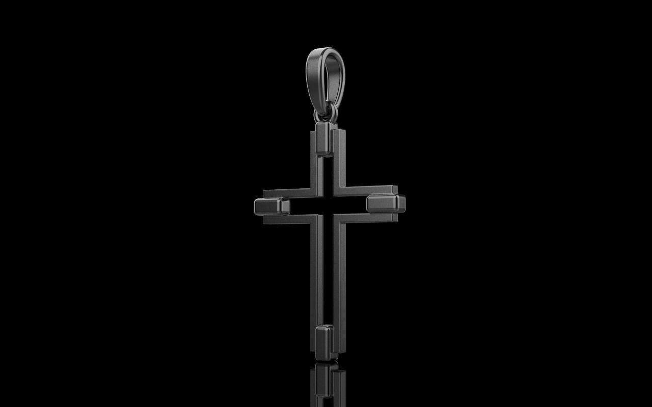 simple cross model 556 3D print model_25