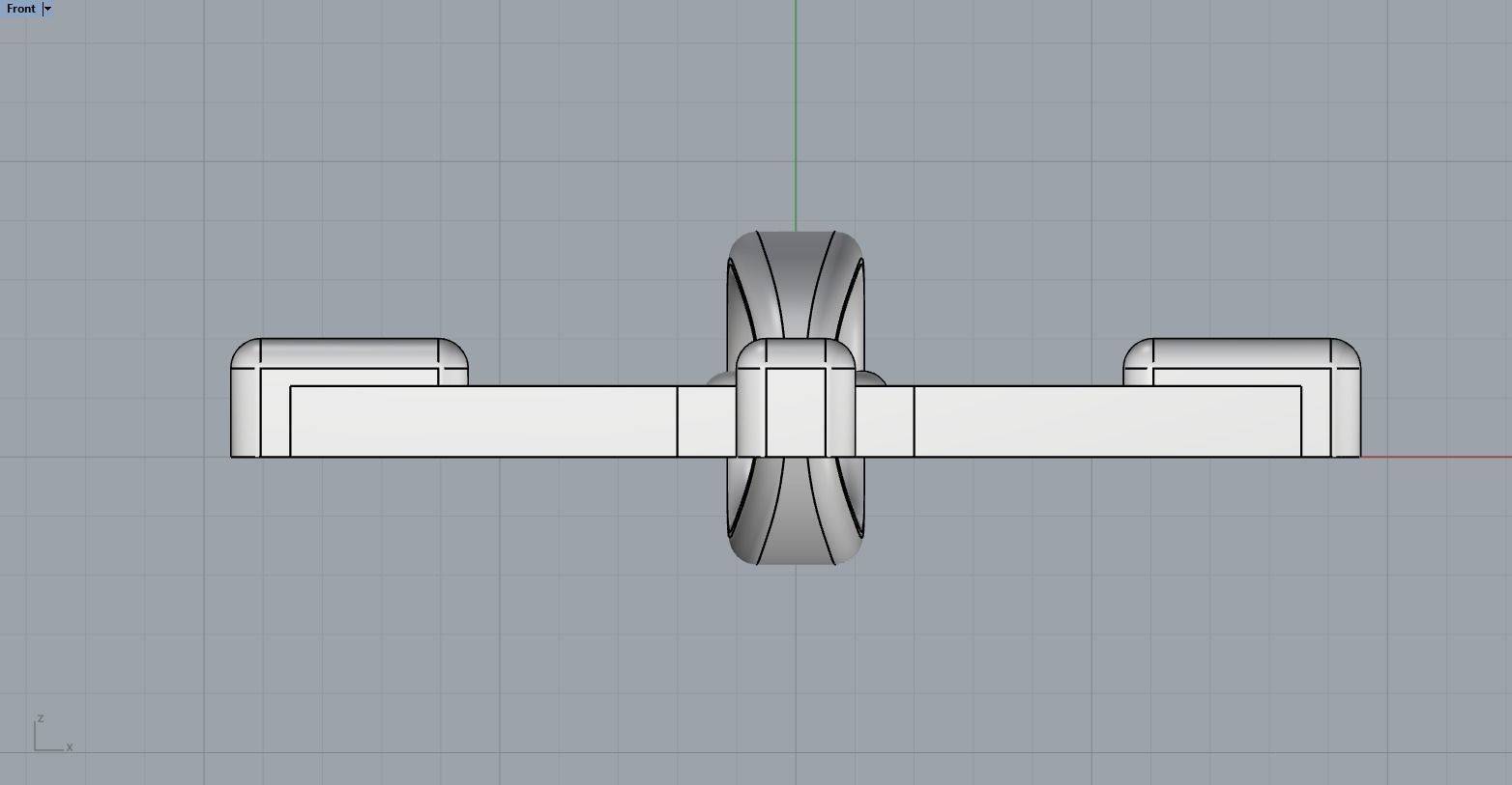 simple cross model 556 3D print model_6