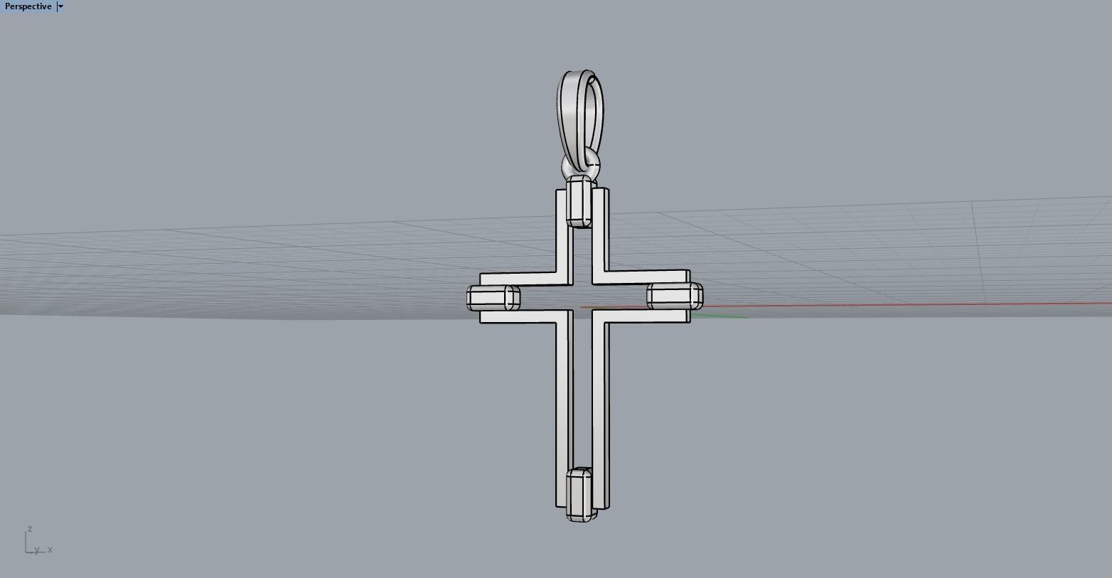 simple cross model 556 3D print model_8