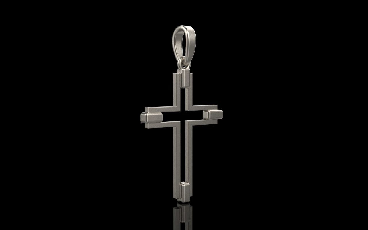 simple cross model 556 3D print model_19