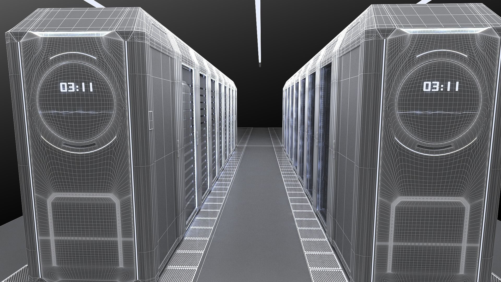 data center server 3D model_7