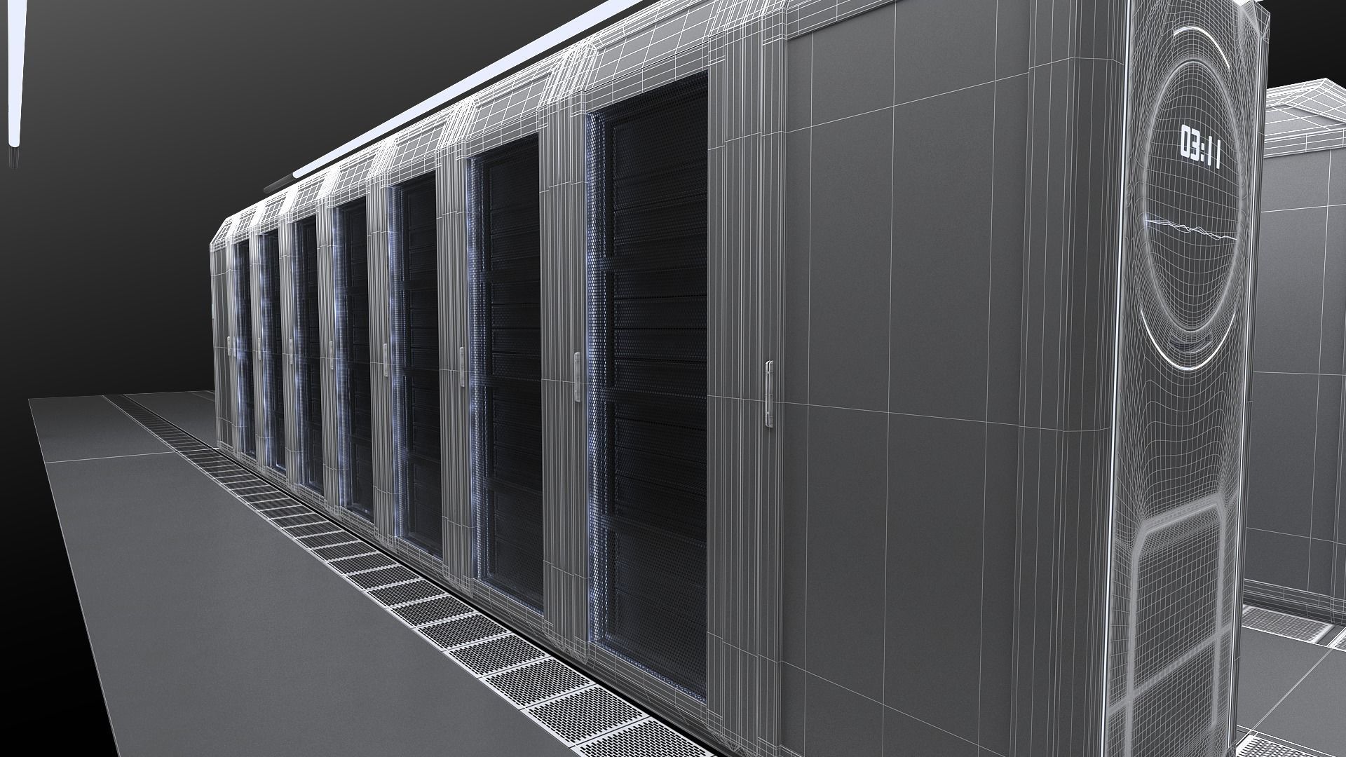 data center server 3D model_11