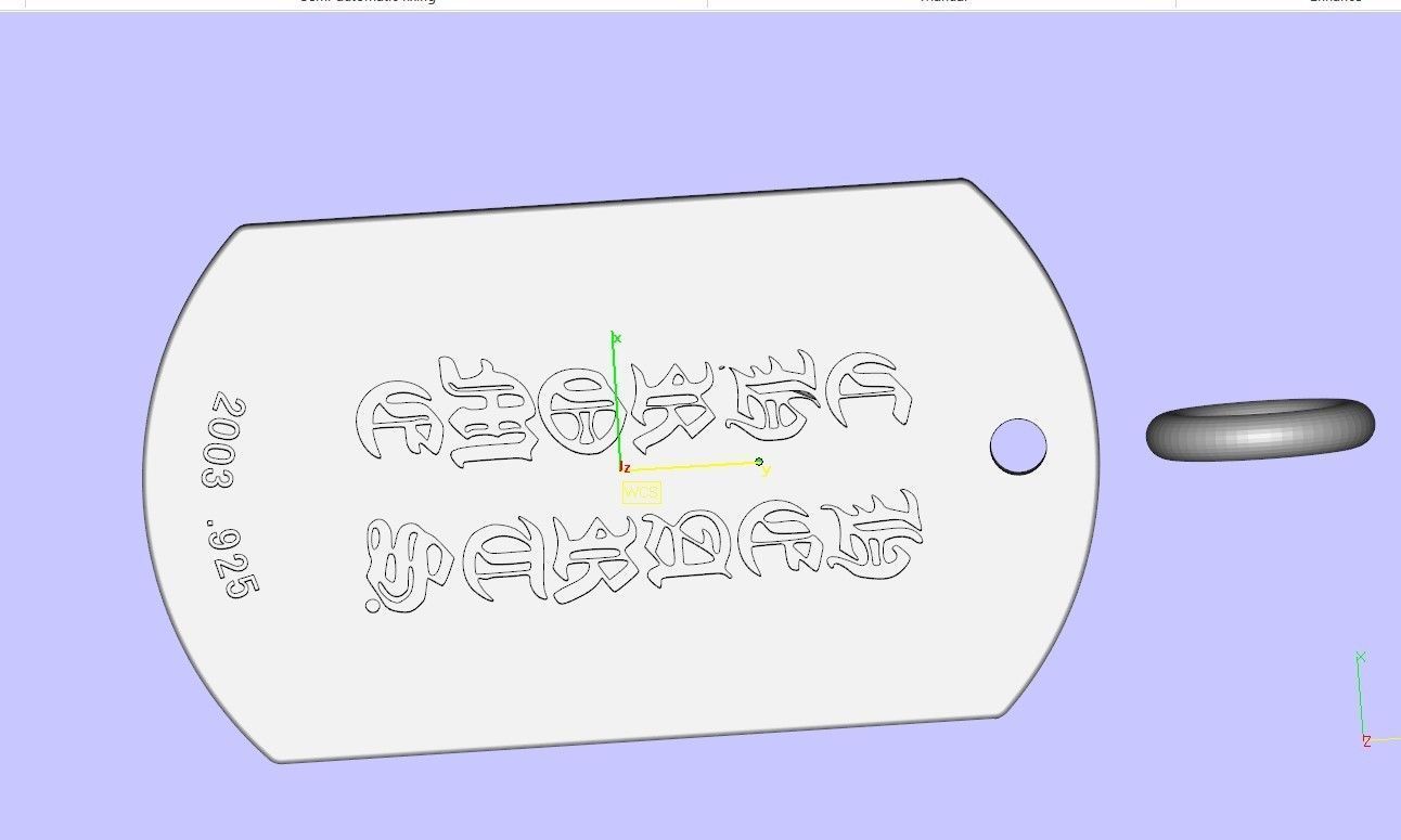 Chrome hearts large dagger Pendant 3D model_9