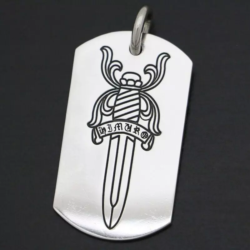 Chrome hearts large dagger Pendant 3D model_0