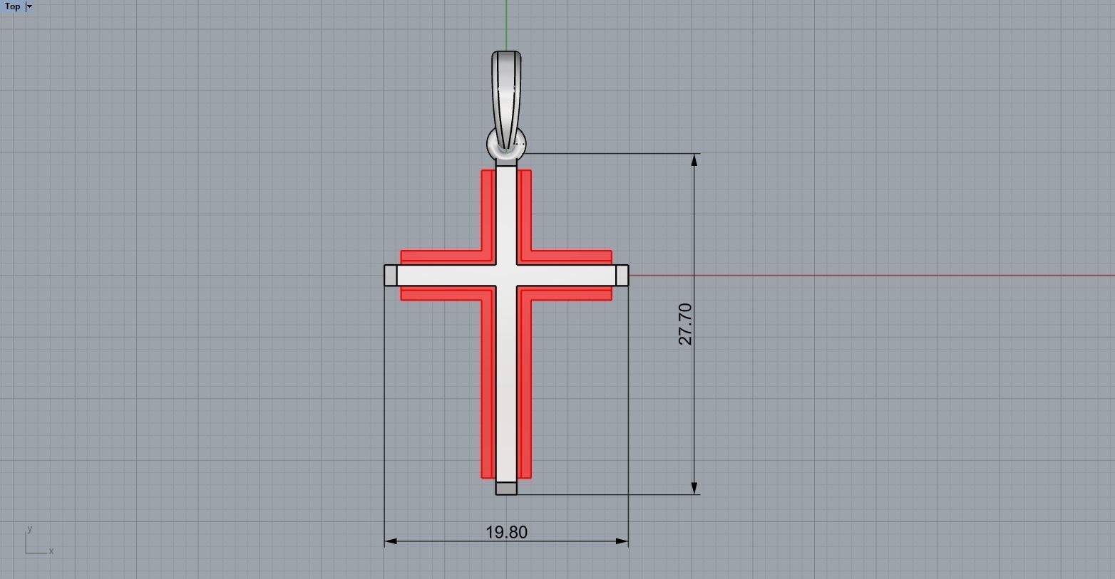 nice cross model 554 3D print model_7