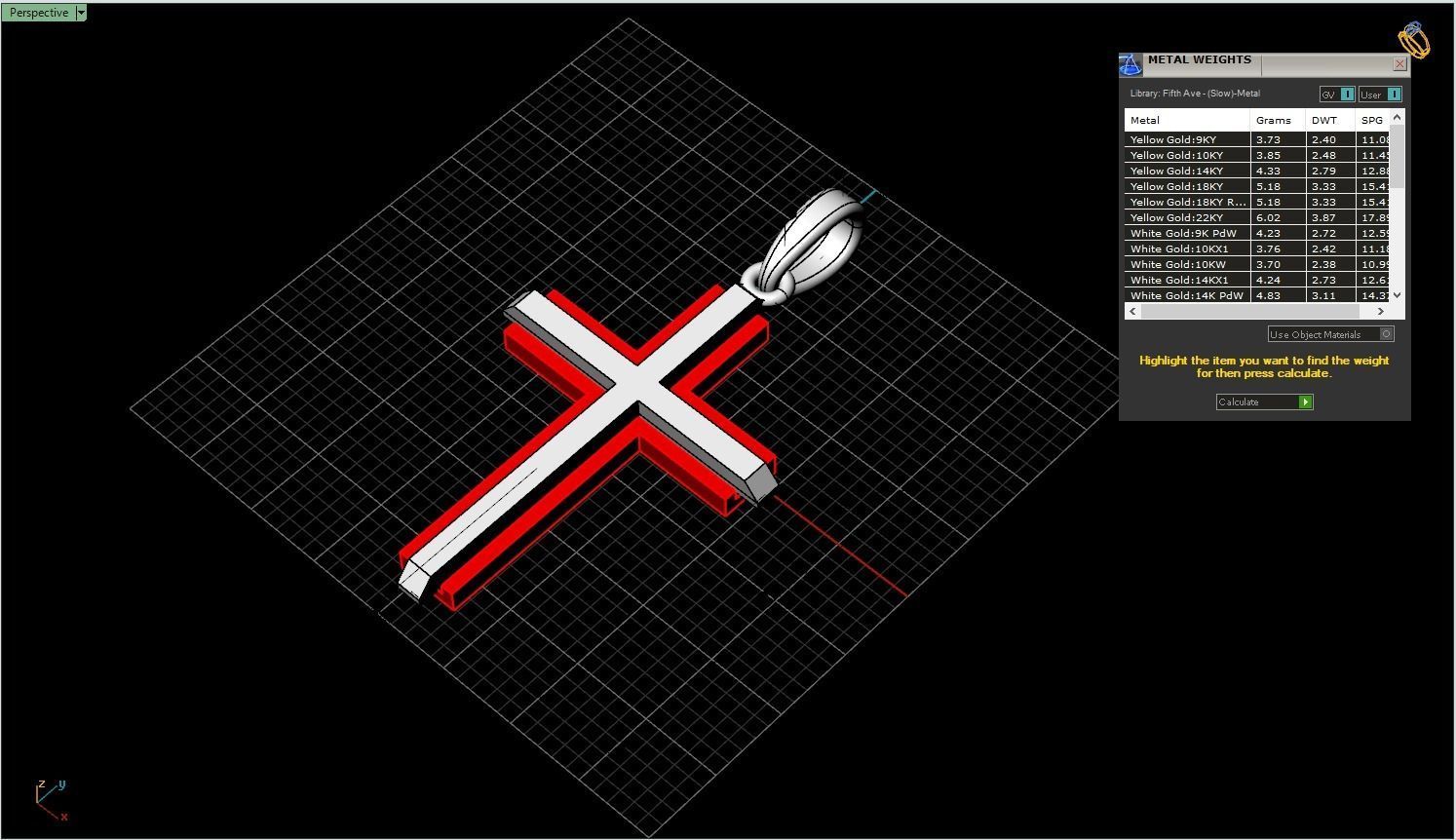 nice cross model 554 3D print model_4