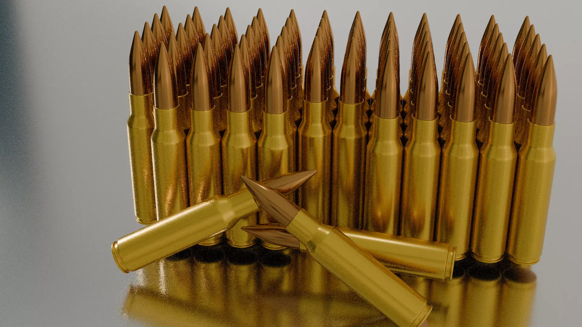 Bullets Pack  Low-poly 3D model_0