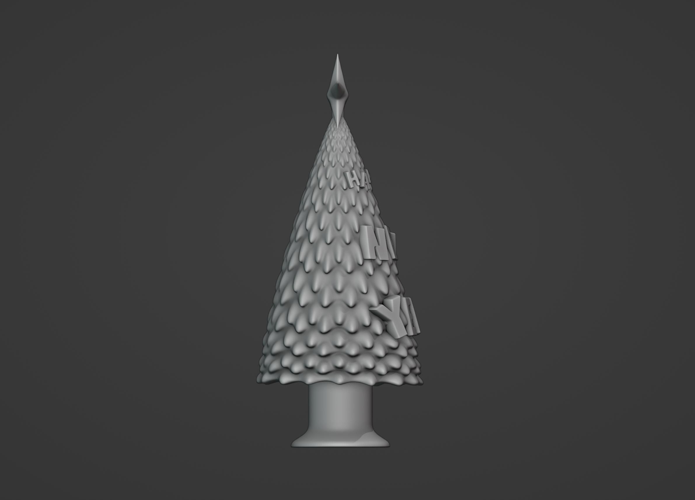 Happy New Year Tree 3D print model_6