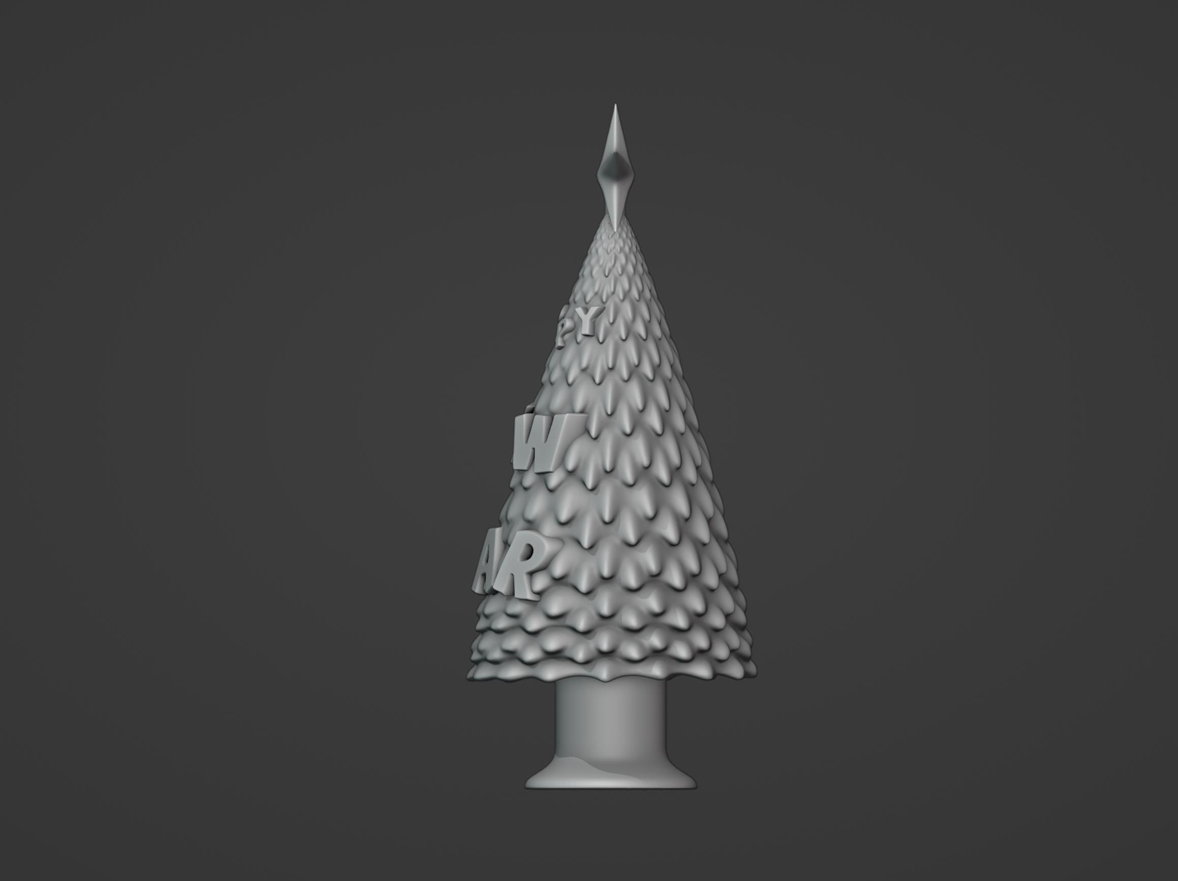 Happy New Year Tree 3D print model_5