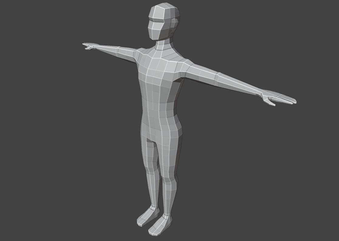 Low Poly Male Character  Free low-poly 3D model_8