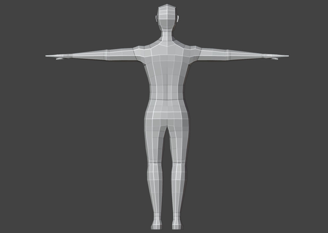 Low Poly Male Character  Free low-poly 3D model_9