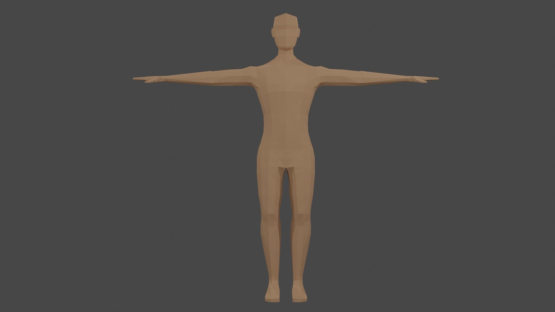 Low Poly Male Character  Free low-poly 3D model_2
