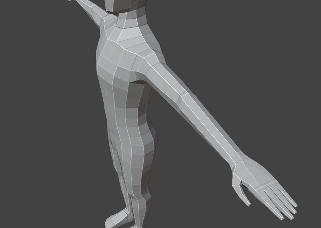 Low Poly Male Character  Free low-poly 3D model_11