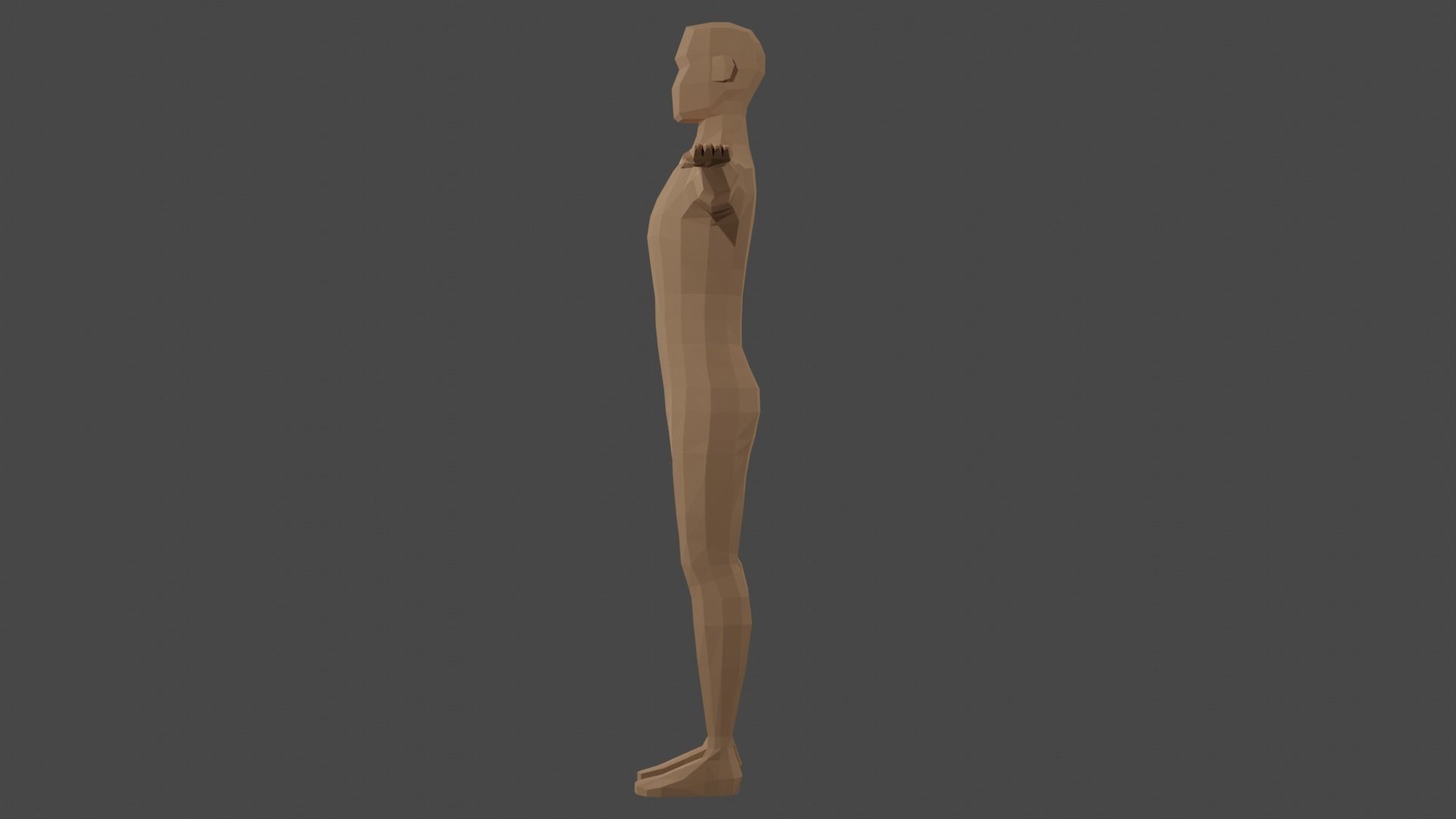 Low Poly Male Character  Free low-poly 3D model_3