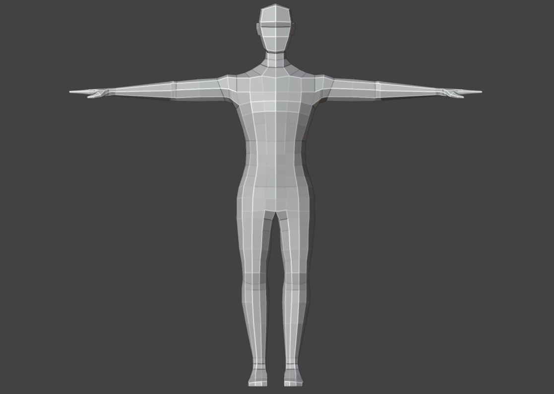 Low Poly Male Character  Free low-poly 3D model_7