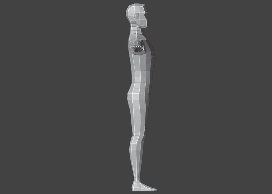 Low Poly Male Character  Free low-poly 3D model_12