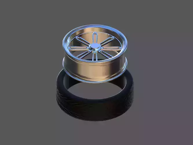 4 PACK WHEELS CUSTOM MODEL CAR RIMS WITH TIRE