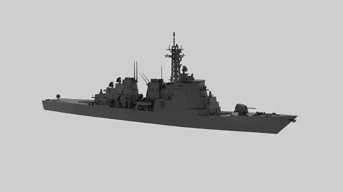 JS Kirishima - Model for small scale printing 3D print model