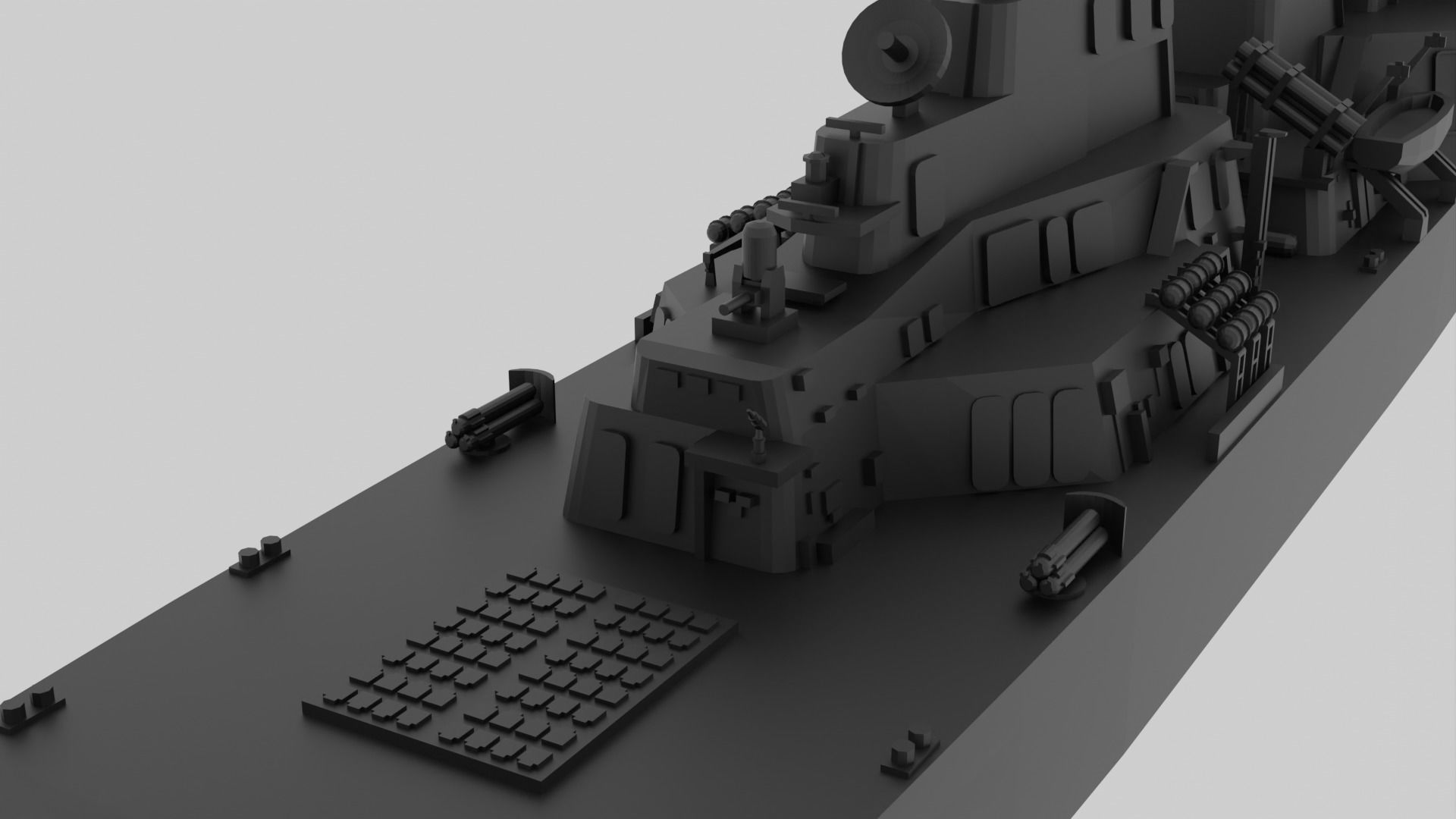 JS Kirishima - Model for small scale printing 3D print model_11