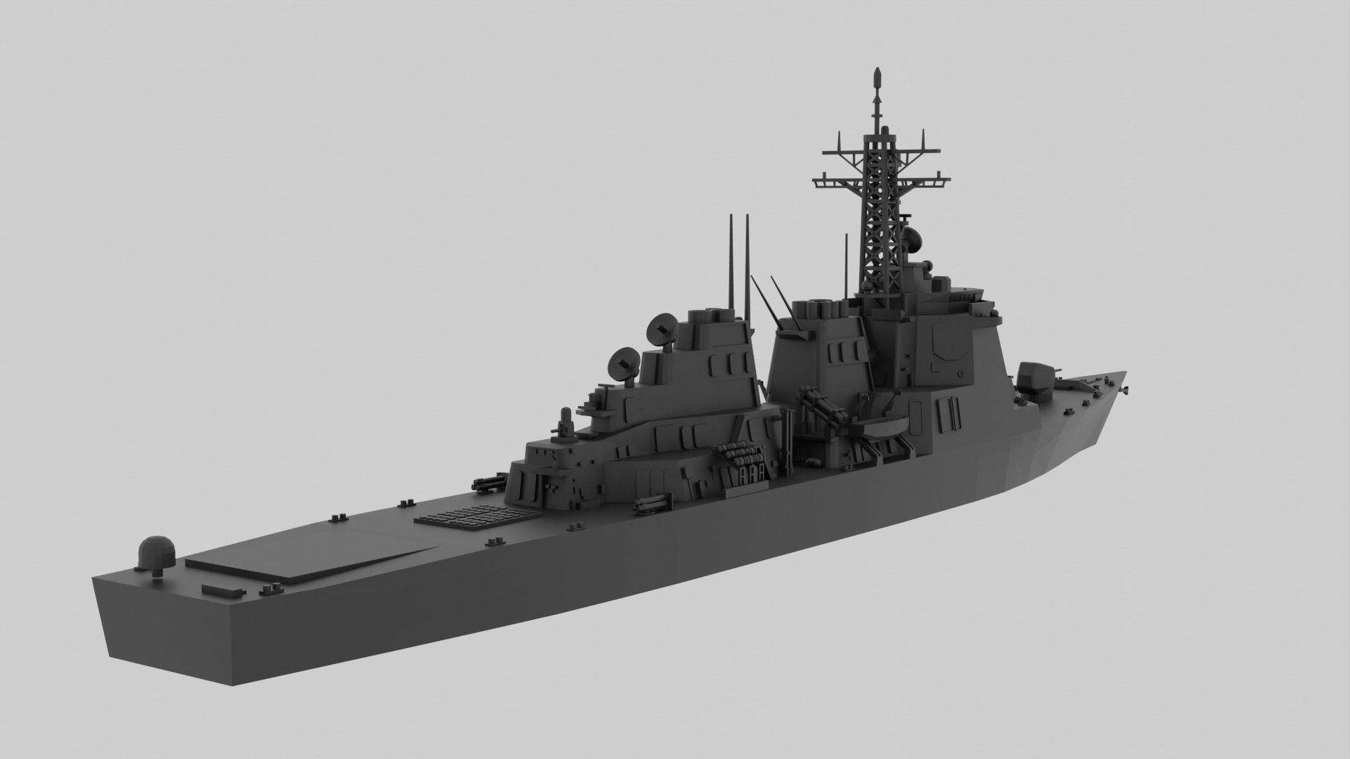 JS Kirishima - Model for small scale printing 3D print model_14