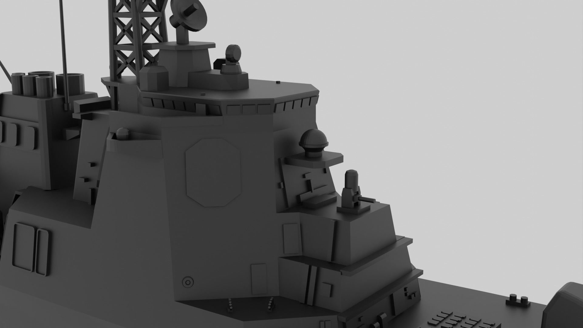 JS Kirishima - Model for small scale printing 3D print model_4