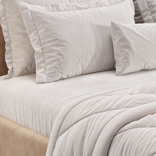Bed LOTUS 3D model 5