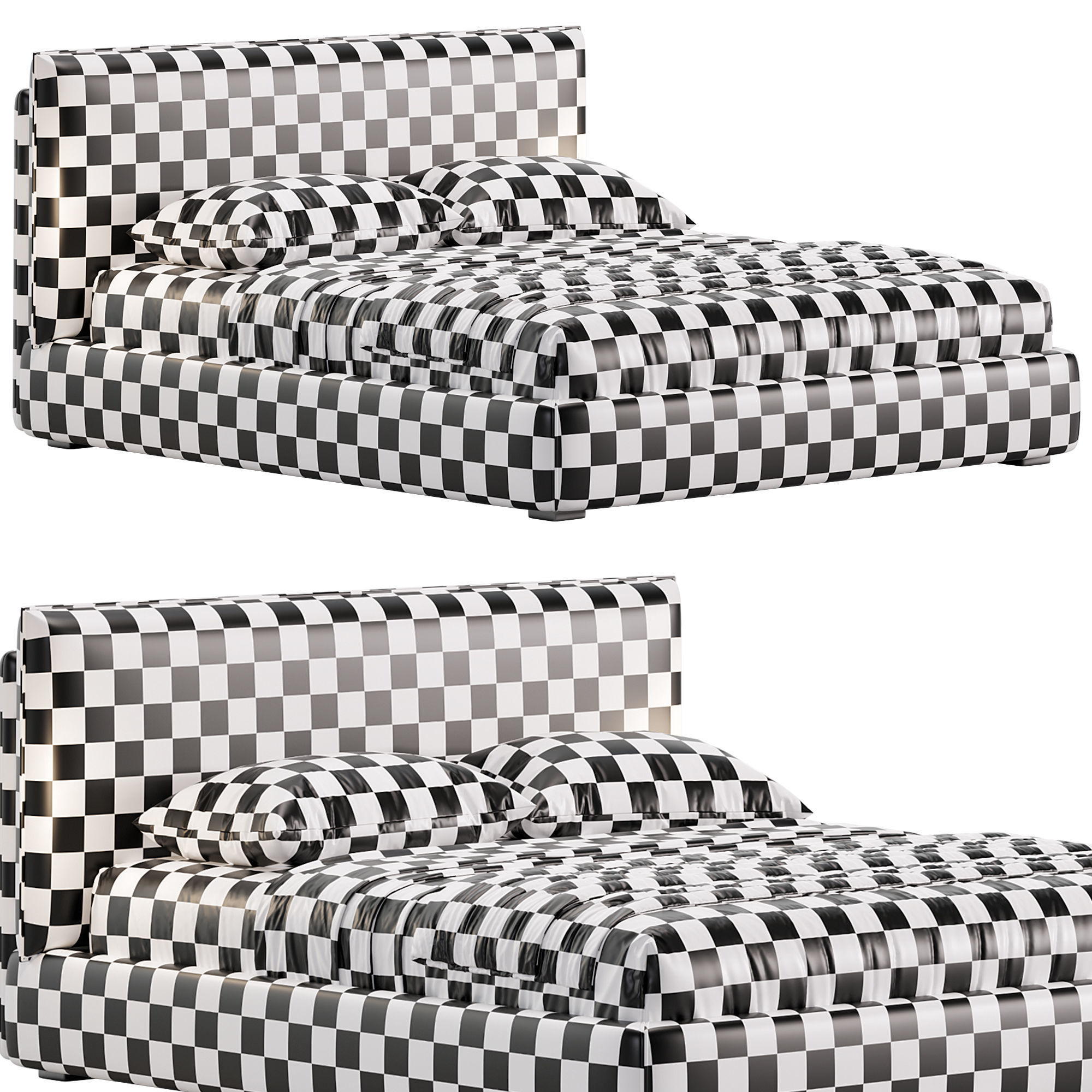  Bed LOTUS 3D model_5