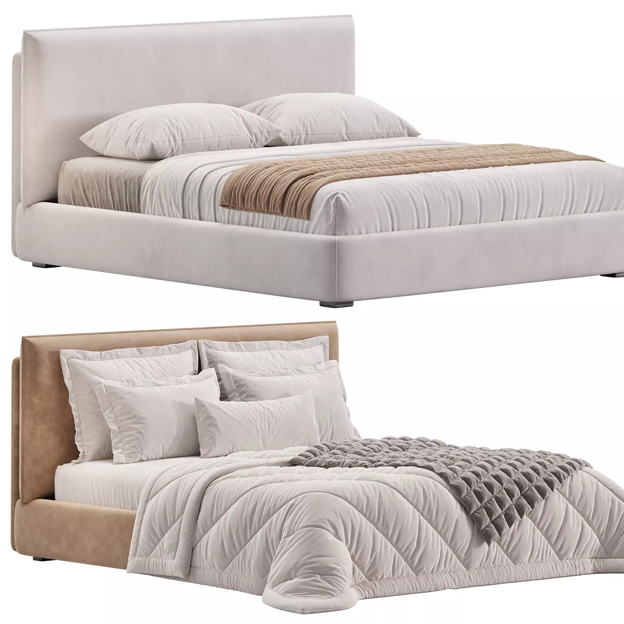  Bed LOTUS 3D model_0