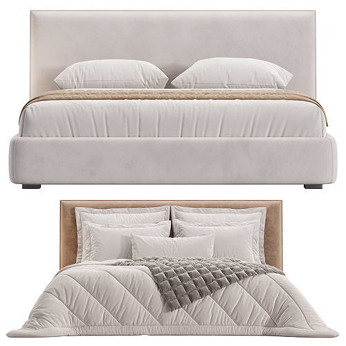 Bed LOTUS 3D model 3
