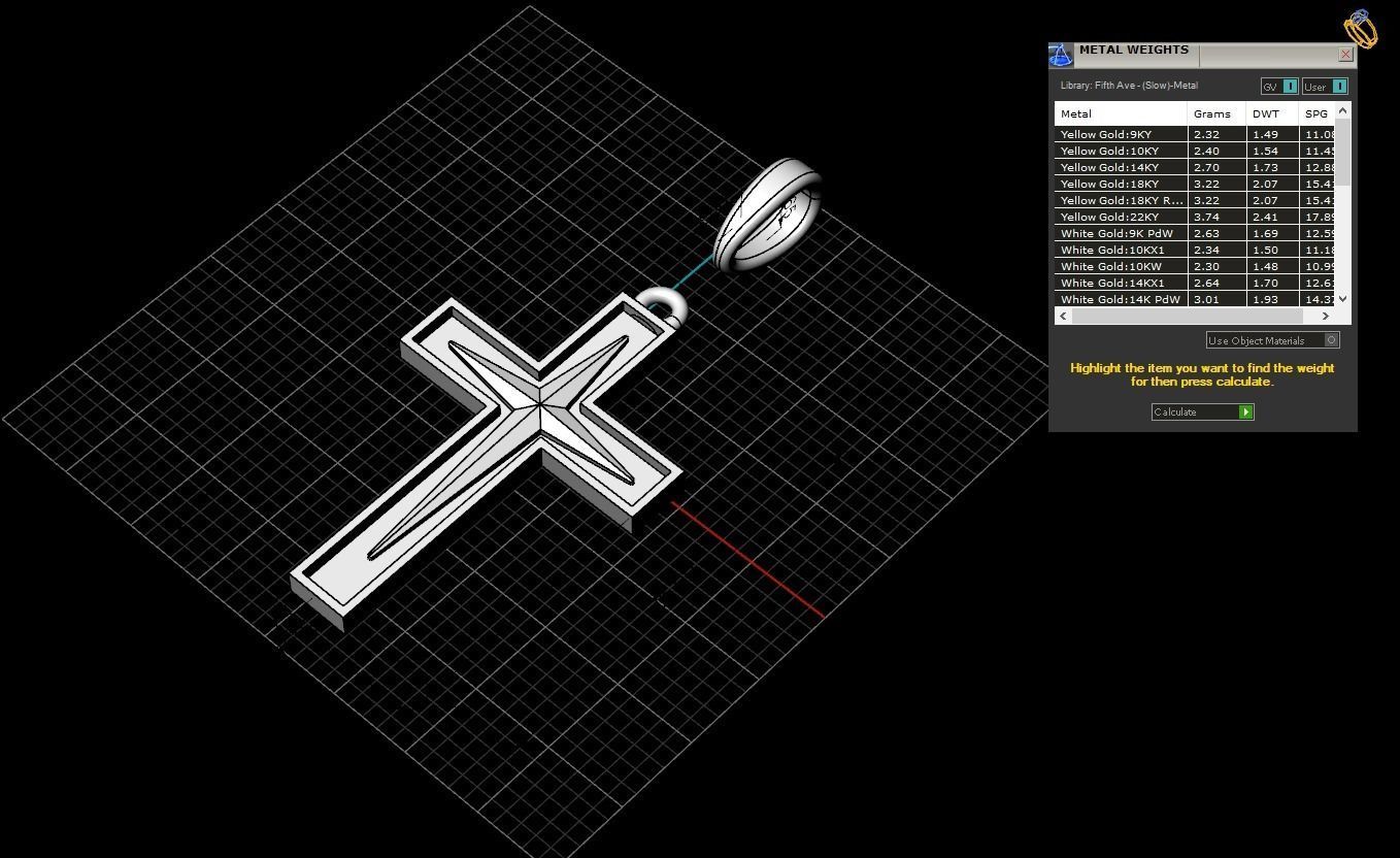 Cross model 553 3D print model_3