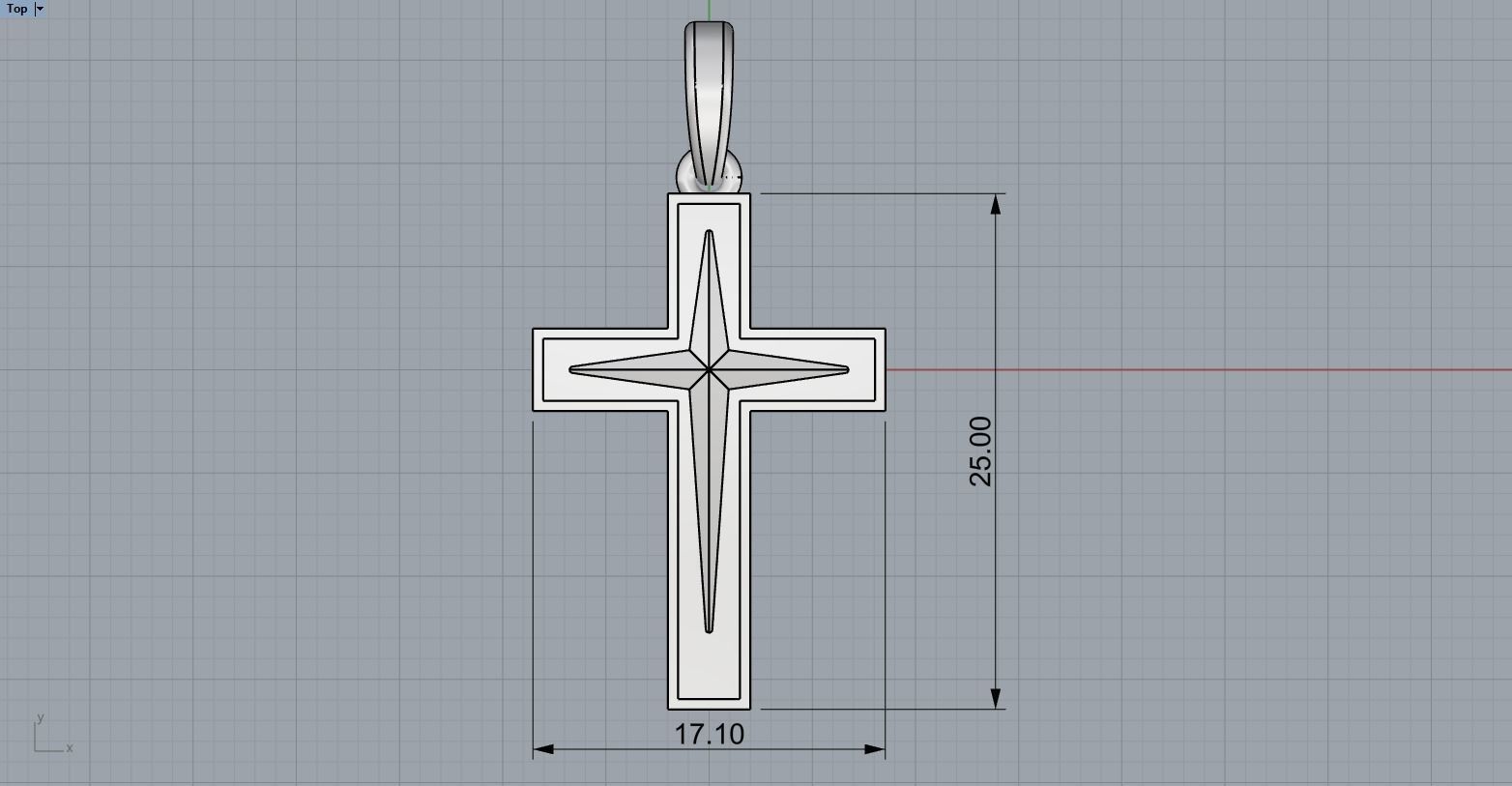 Cross model 553 3D print model_5