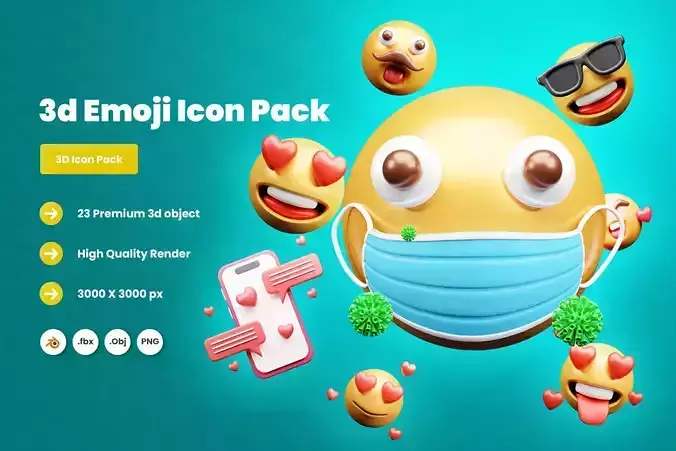 3d Emoji Icon Pack