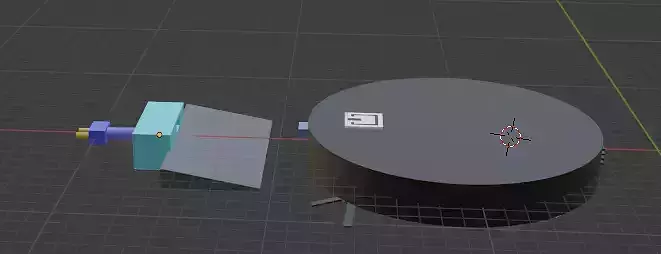 robot vacuum cleaner and charging station Low-poly 3D model