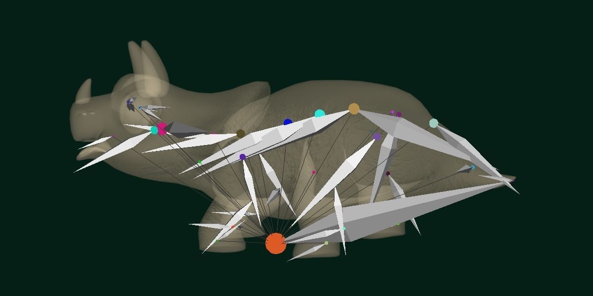 Triceratops Baby Reptile Dinosaur Low-poly 3D model_13