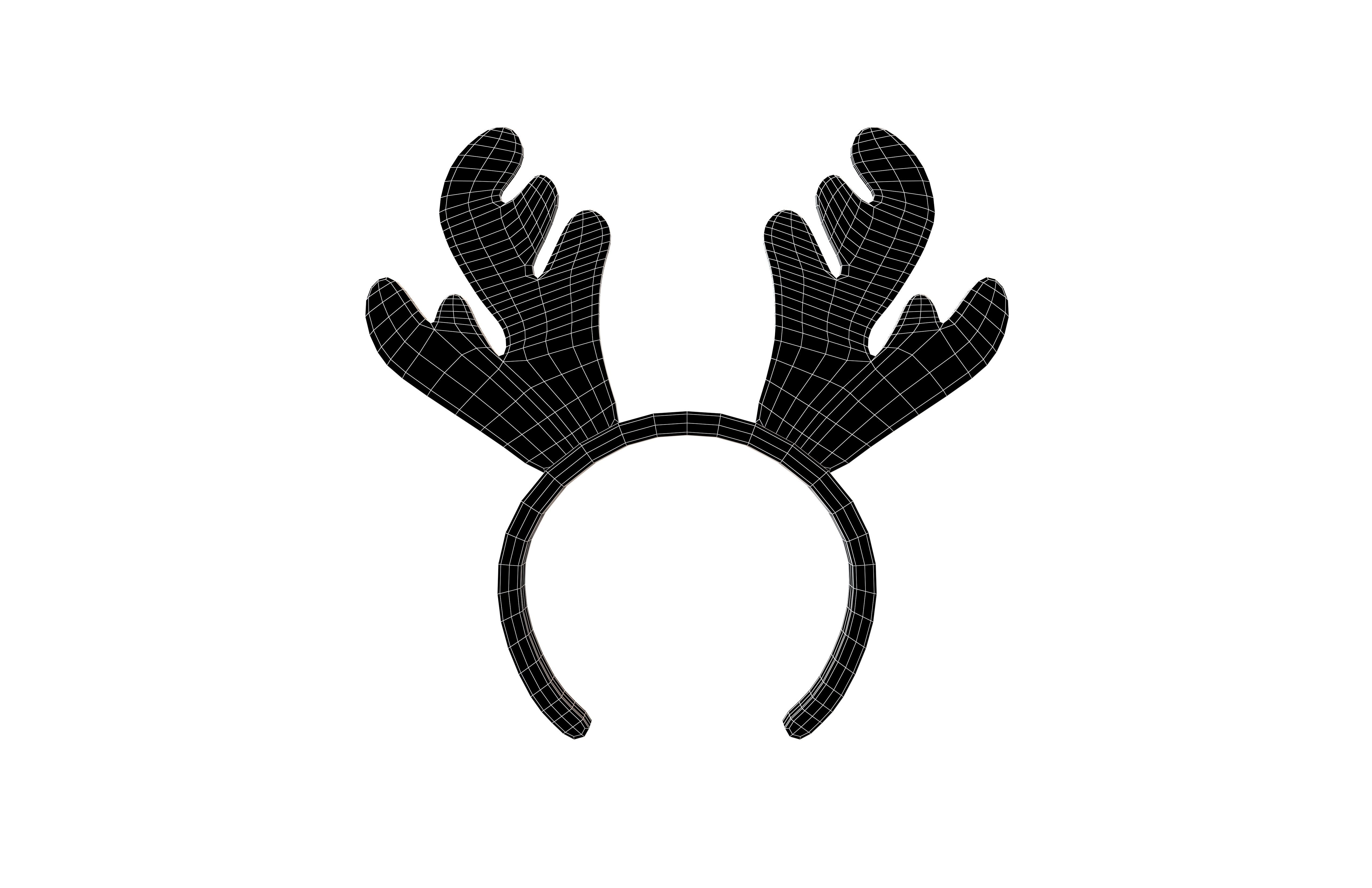 Rudolf Headband v1 003 Low-poly 3D model_6