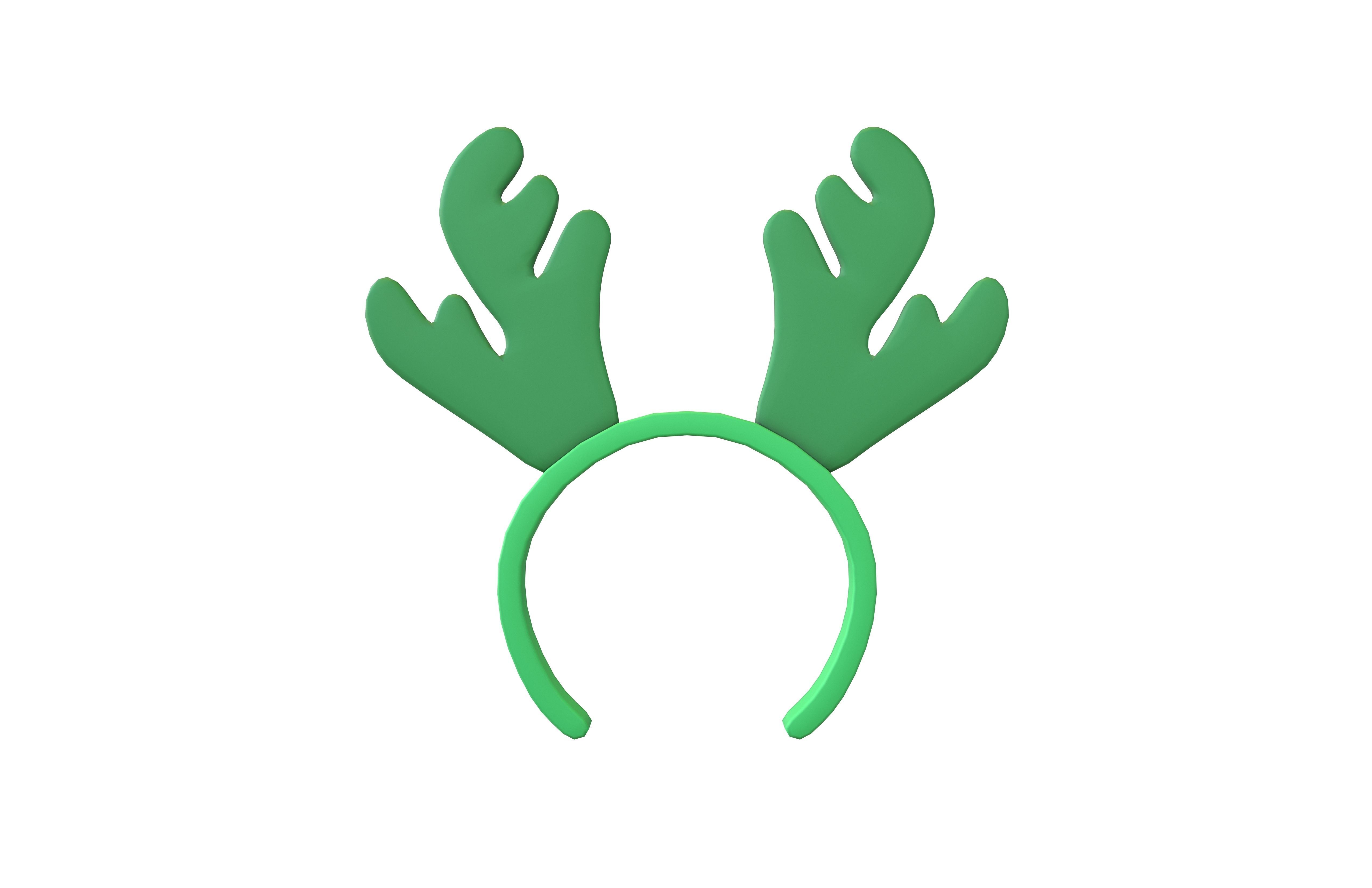 Rudolf Headband v1 003 Low-poly 3D model_1