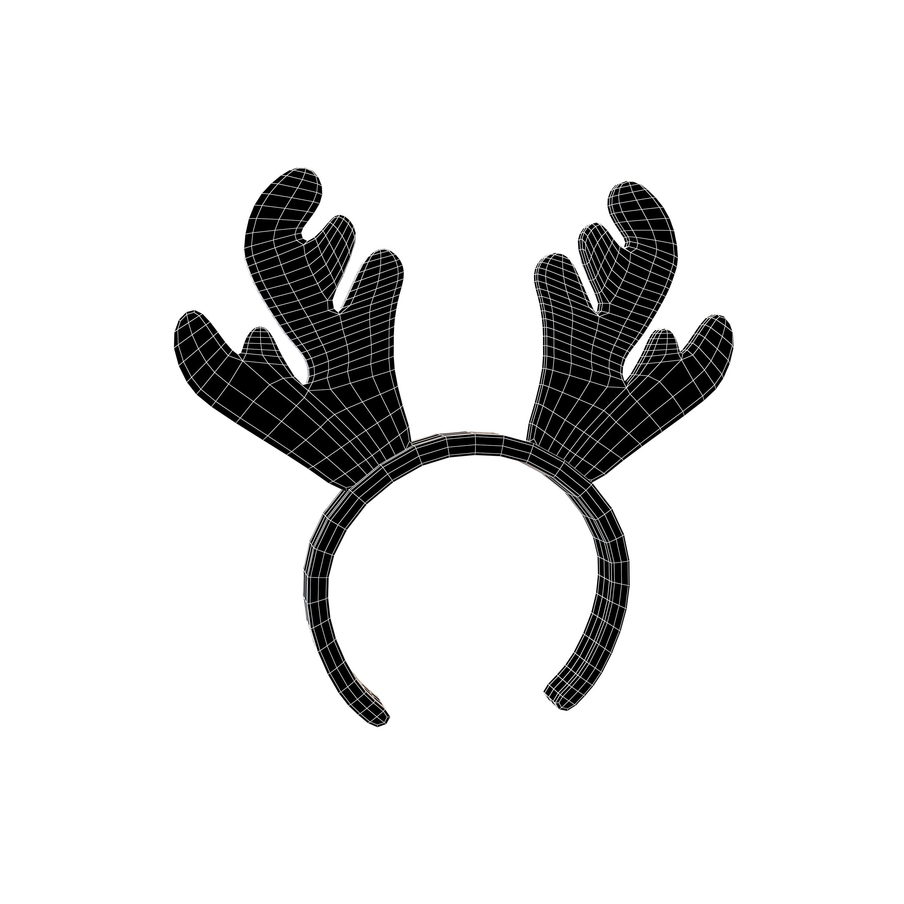 Rudolf Headband v1 003 Low-poly 3D model_5