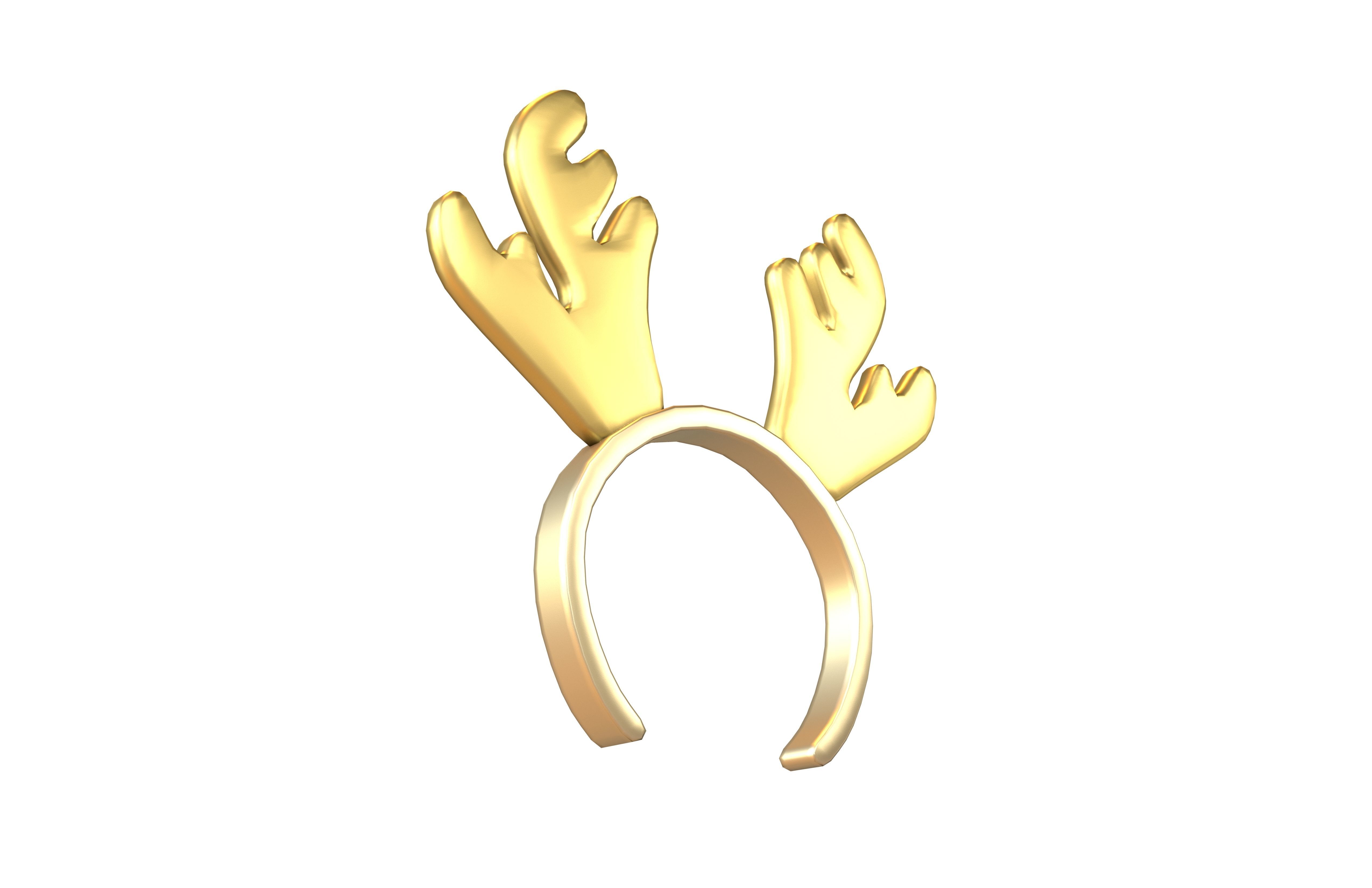 Rudolf Headband v1 004 Low-poly 3D model_3