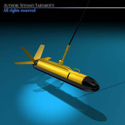 Variable depth sonar 3D model | CGTrader