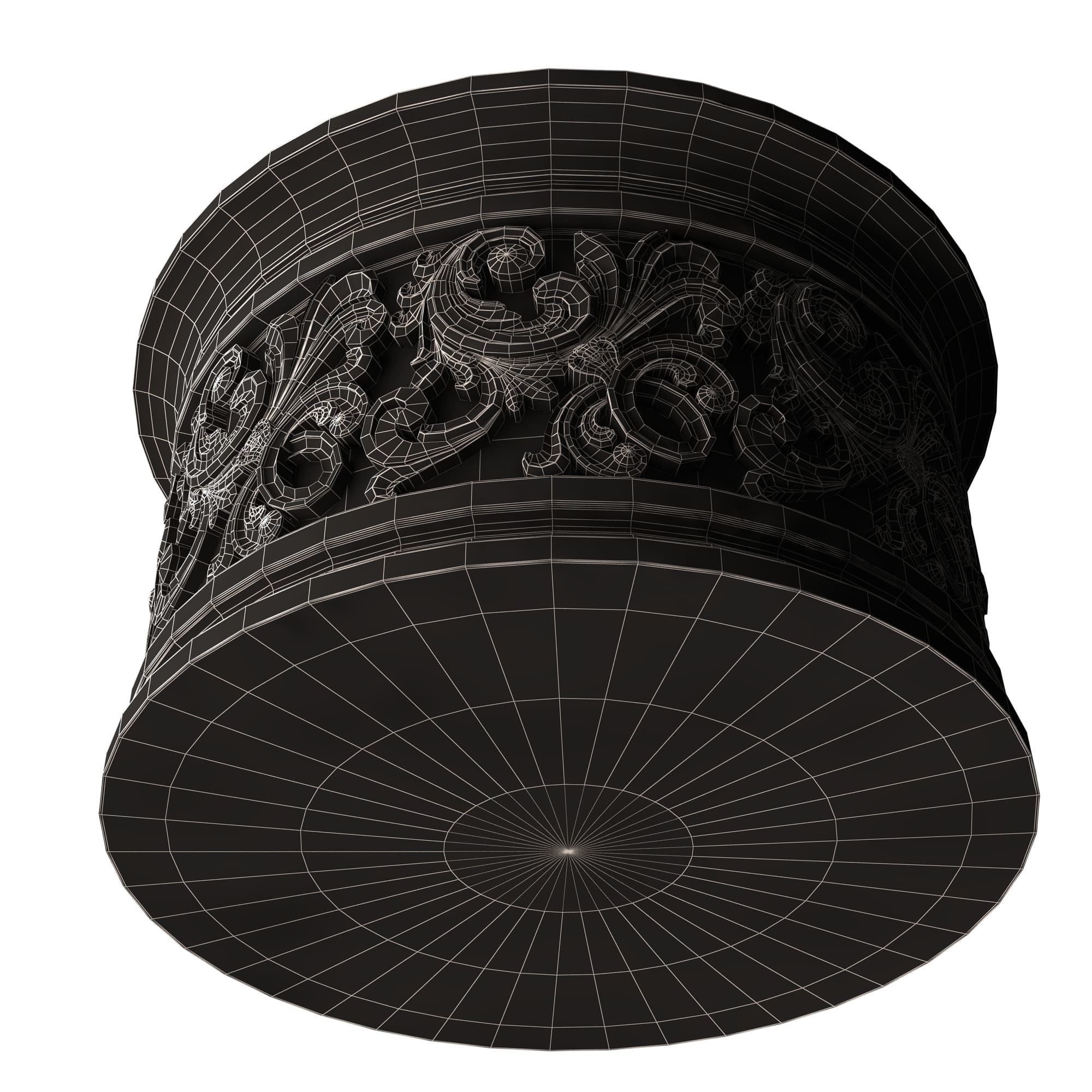 Carved Capital 1305 Low-poly 3D model_15