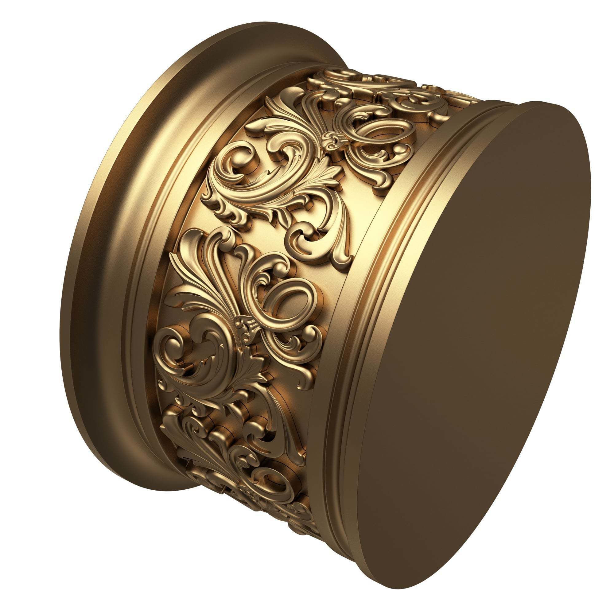 Carved Capital 1305 Low-poly 3D model_4