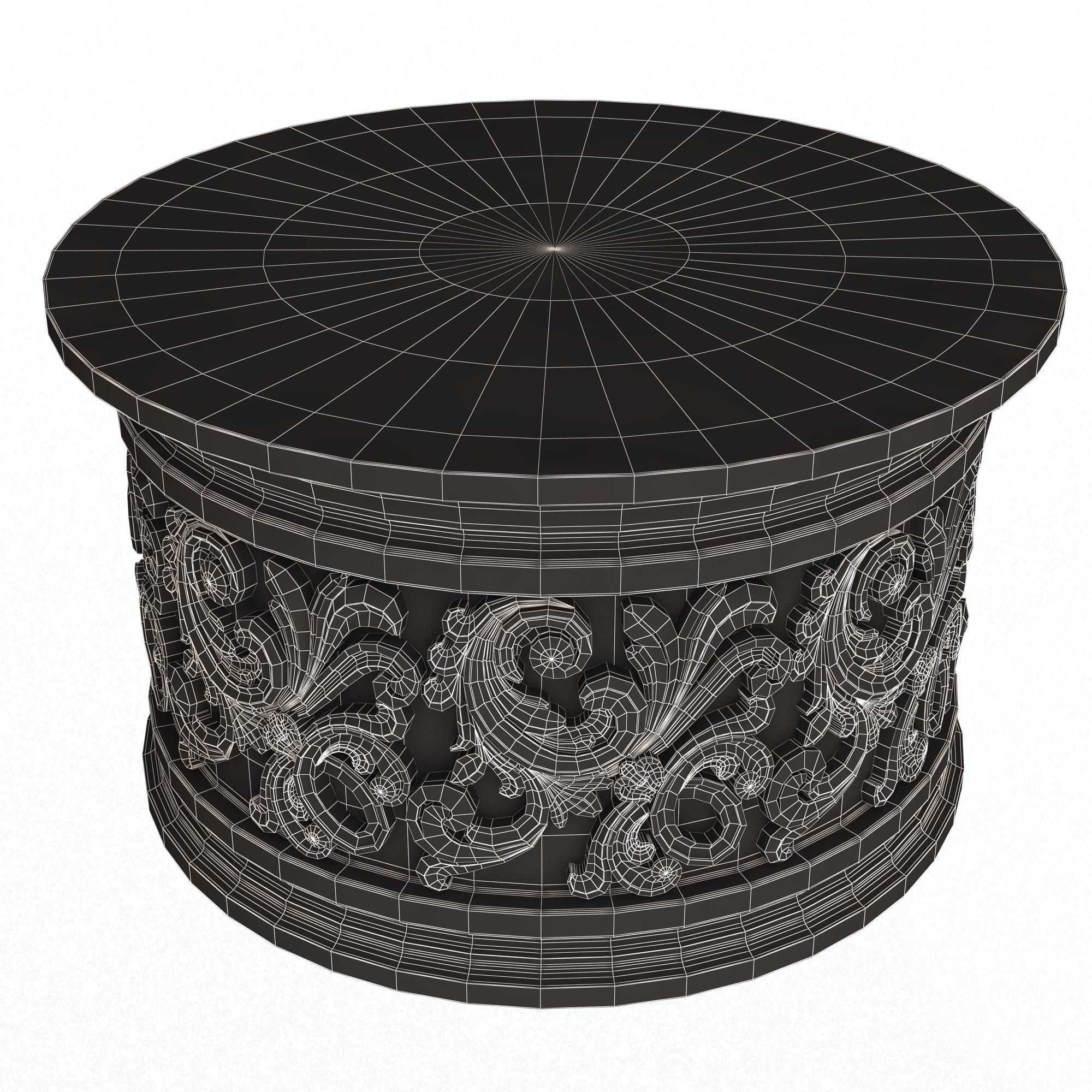 Carved Capital 1305 Low-poly 3D model_12