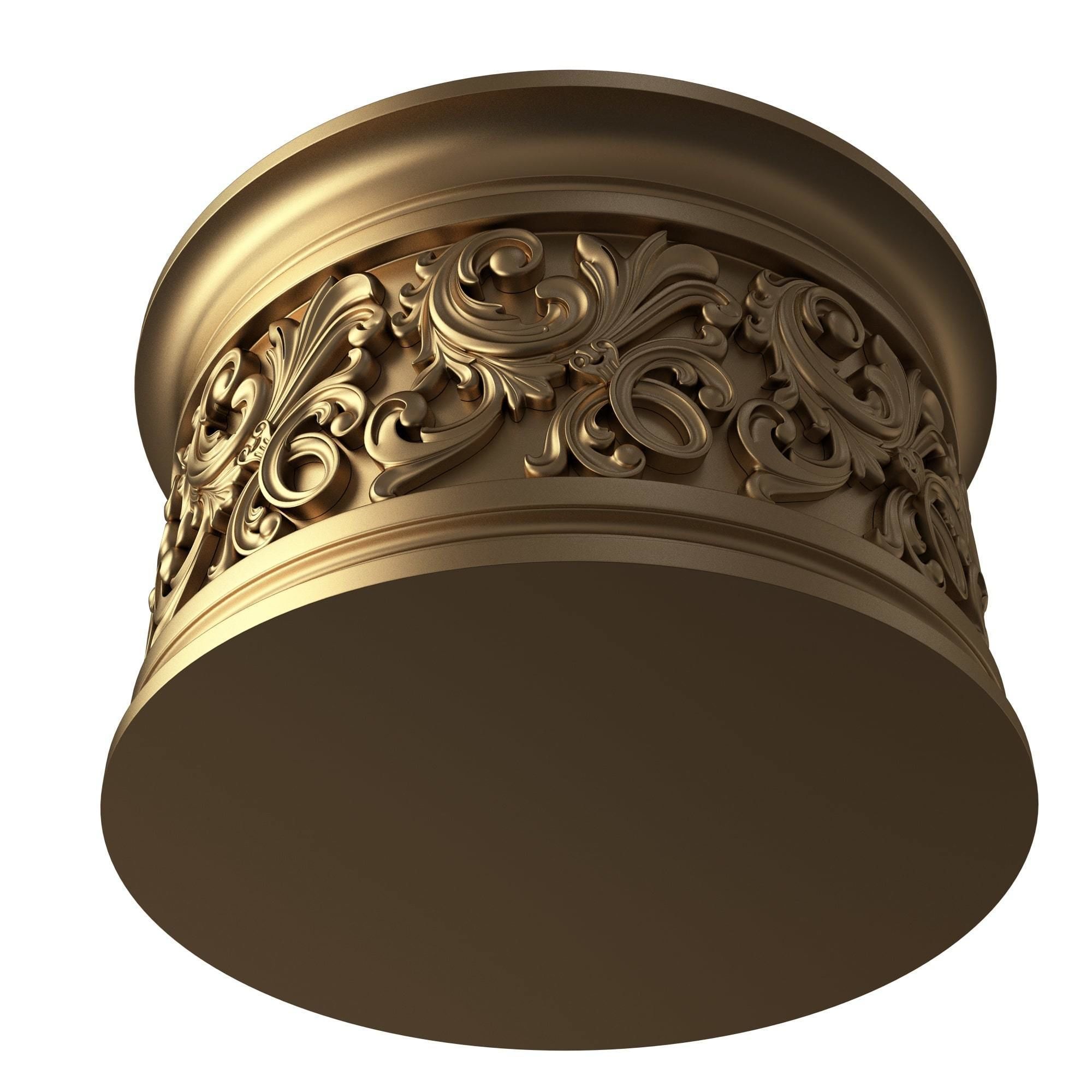 Carved Capital 1305 Low-poly 3D model_3