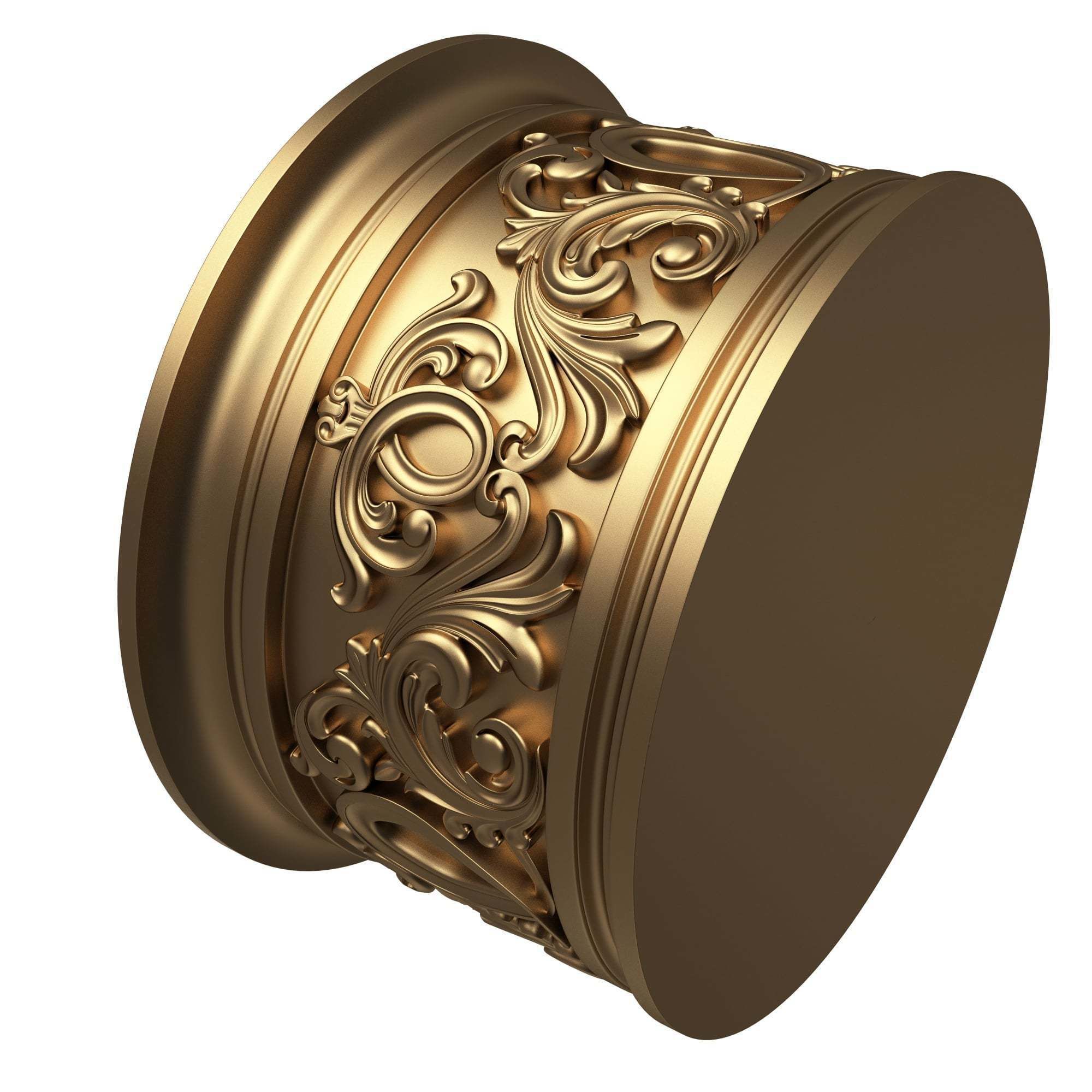 Carved Capital 1306 Low-poly 3D model_5