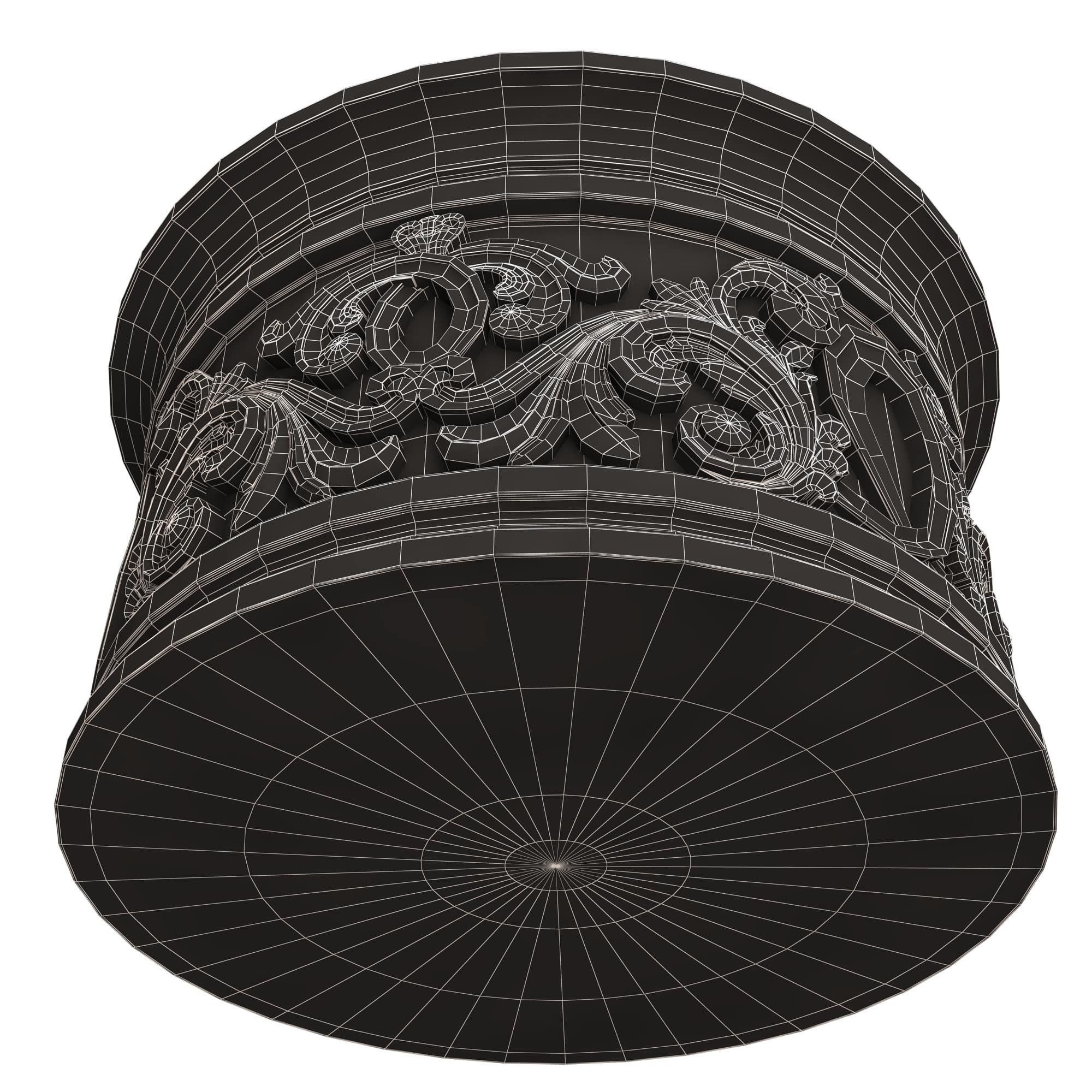 Carved Capital 1306 Low-poly 3D model_15