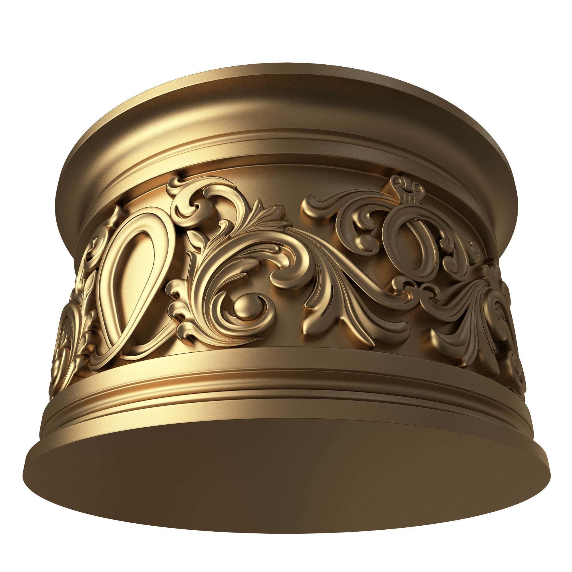 Carved Capital 1306 Low-poly 3D model_4